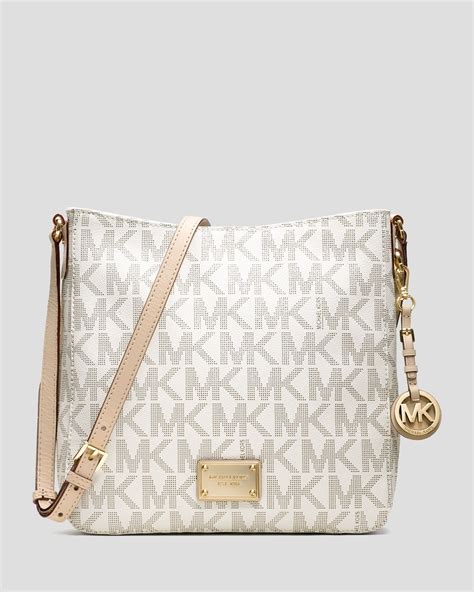 michael kors crossbody white and tan|Michael Kors soft leather crossbody.